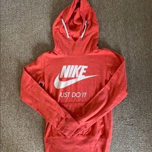 Nike hooded pull over top